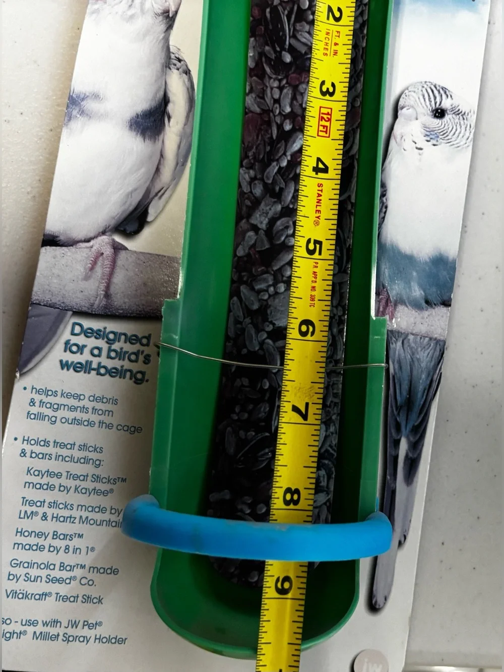 Insight Large Bird Green Treat Stick/Bar Holder